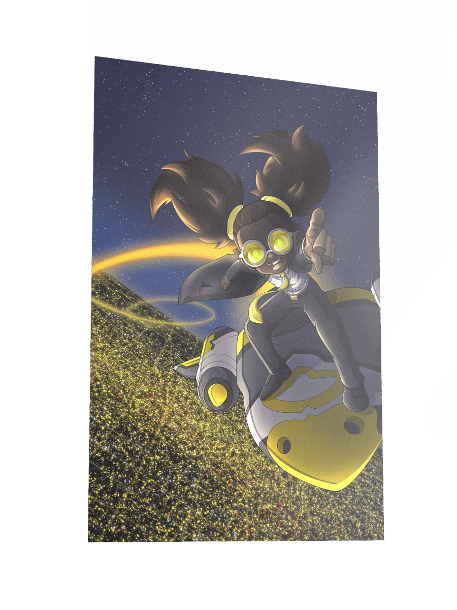 (12" x 18") Night Sky Luna Print product image (2)