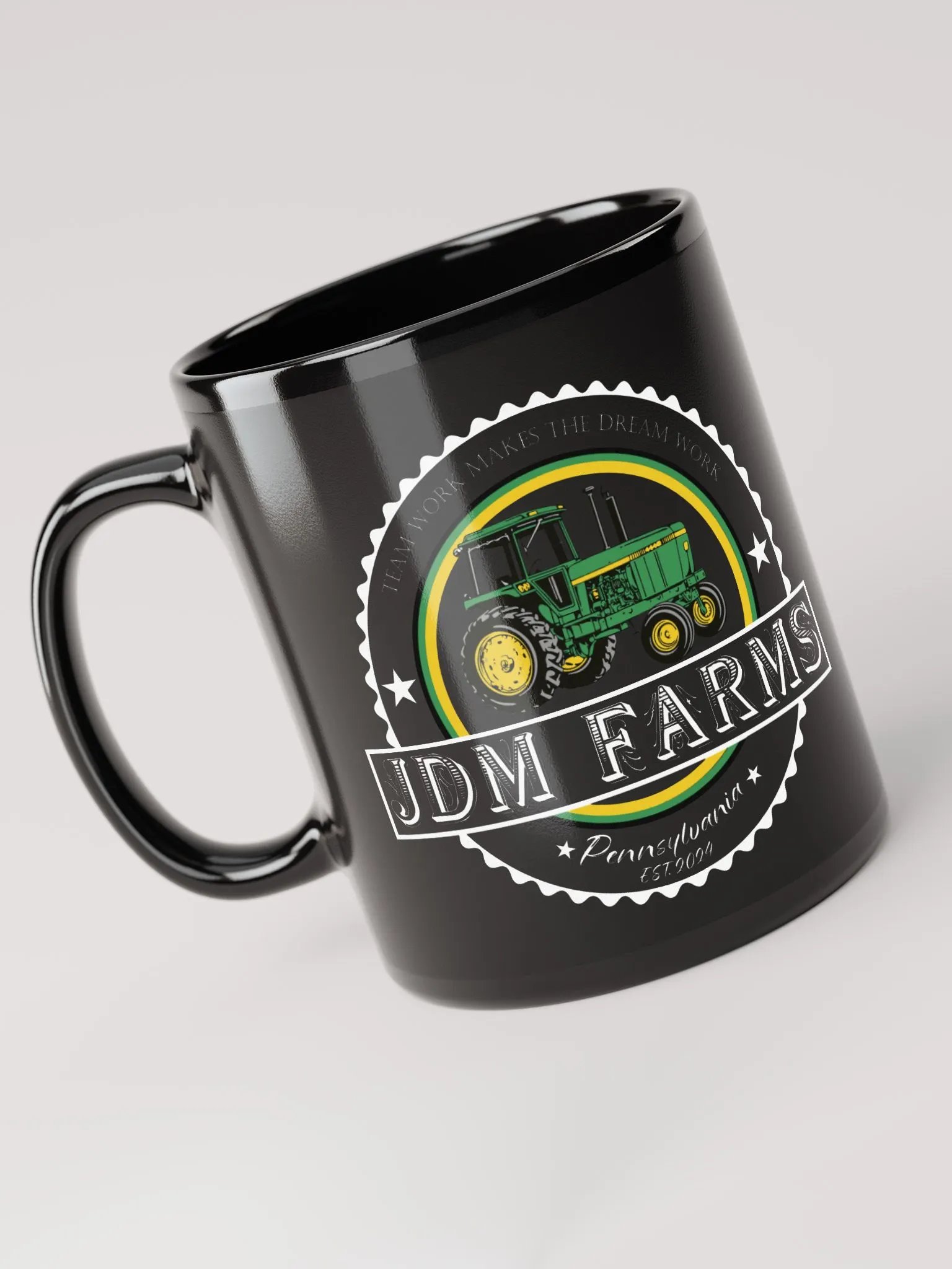 Retro Tractor Logo Black Mug product image (6)