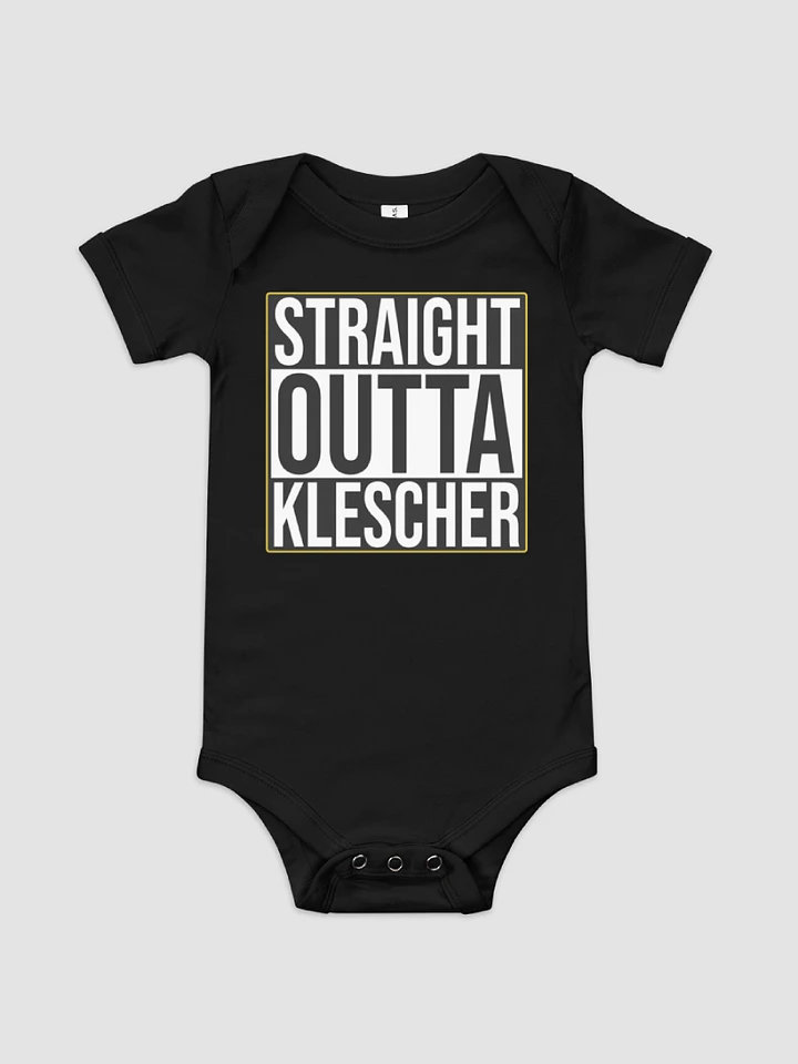 Baby Short Sleeve One Piece - Straight Outta Klescher product image (1)