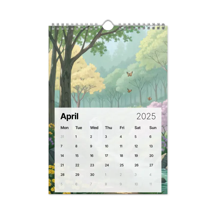 MAGICAL ANIME SEASONS WALL CALENDAR 2025 product image (1)