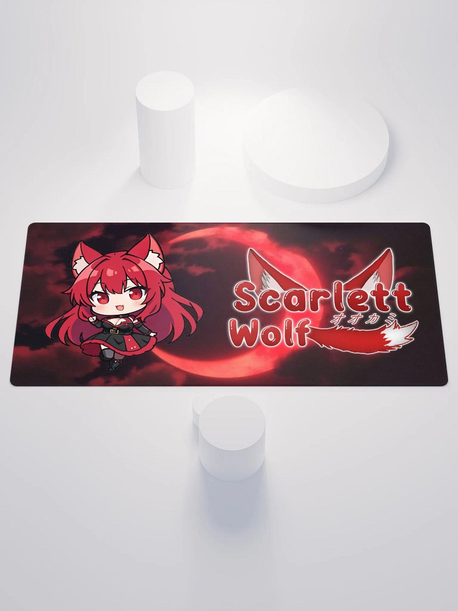 Scarlett Wolf Red Moon Gaming Mouse Pad Large product image (2)