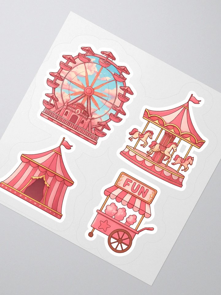 Whimsical Amusement Park Fun Stickers product image (5)