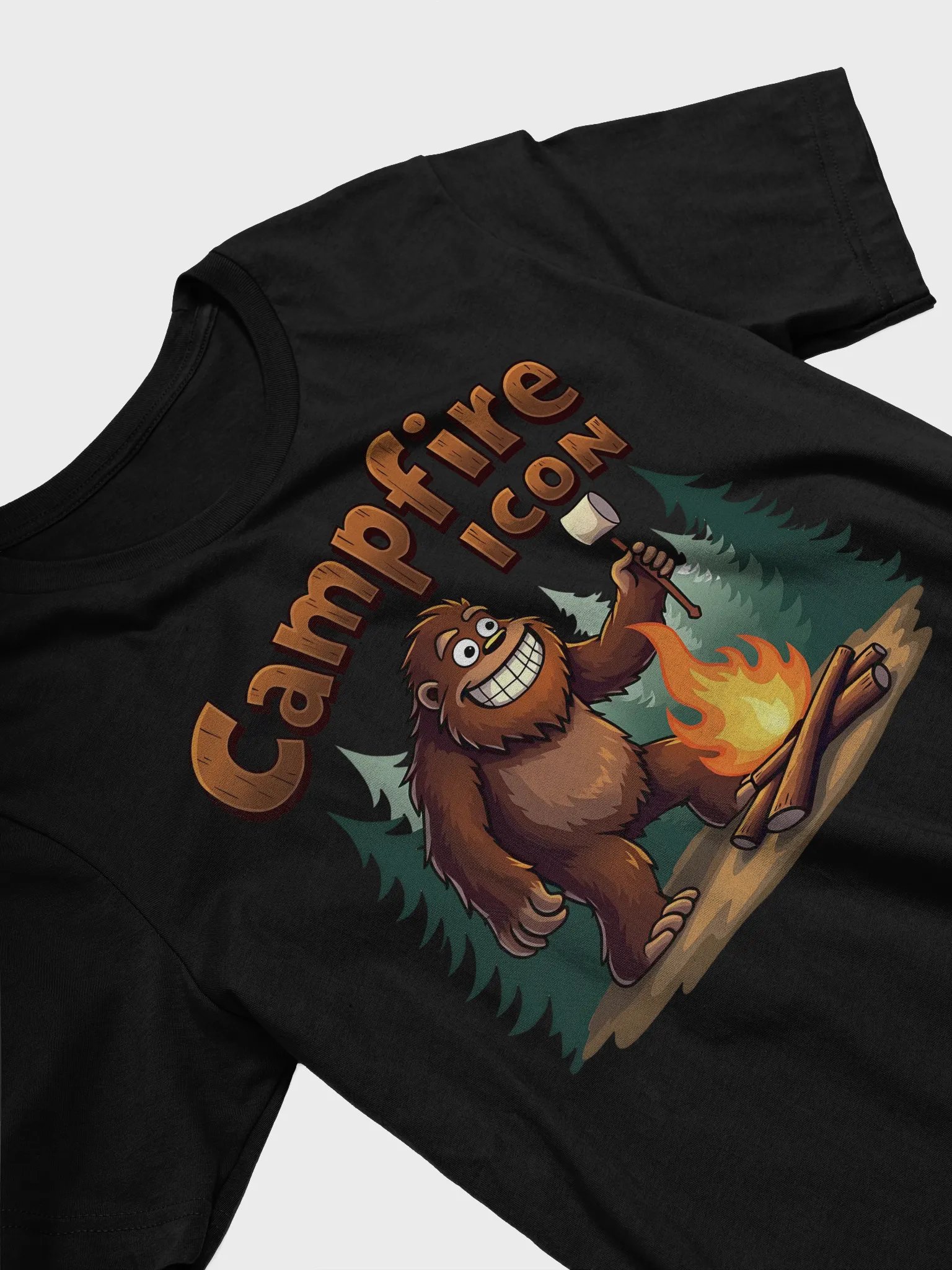 Bigfoot Campfire Icon Outdoor Adventure product image (4)