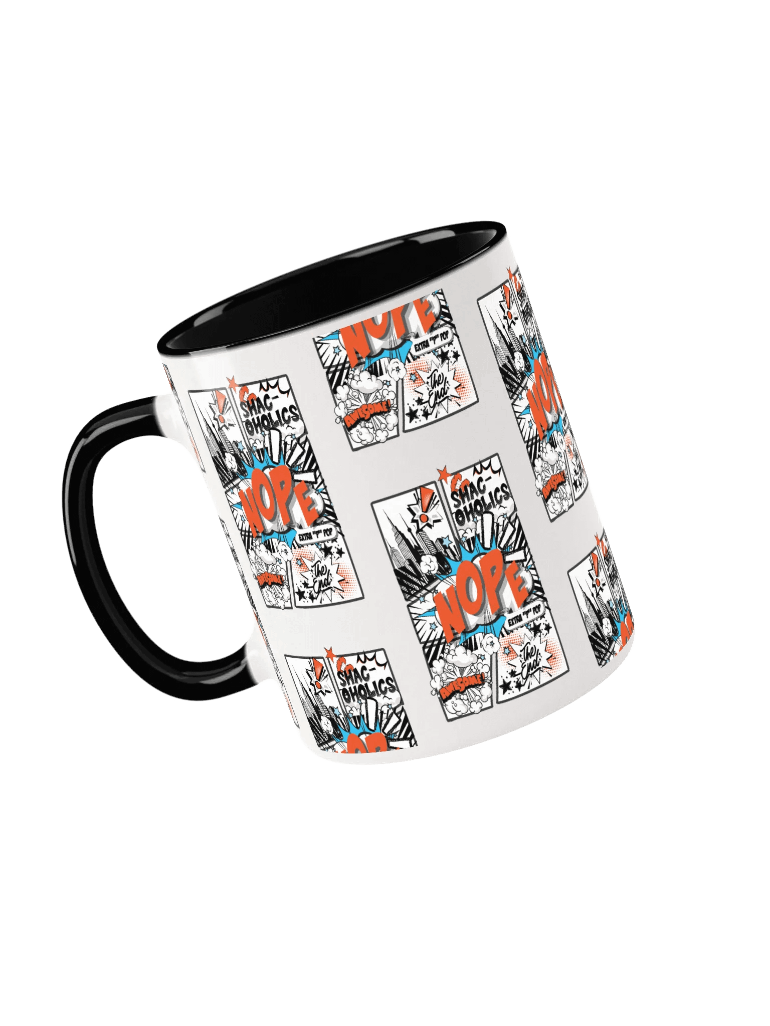 Shac-oholics Comic Blast Mug - Orange 