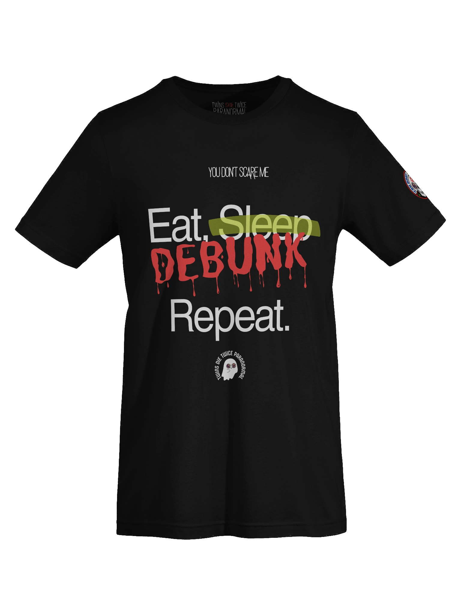 Eat. Sleep. DEBUNK. Repeat. (Dark Colors) Premium Tee product image (6)