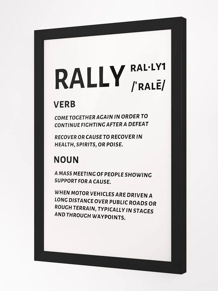 Rally Defined Print product image (4)