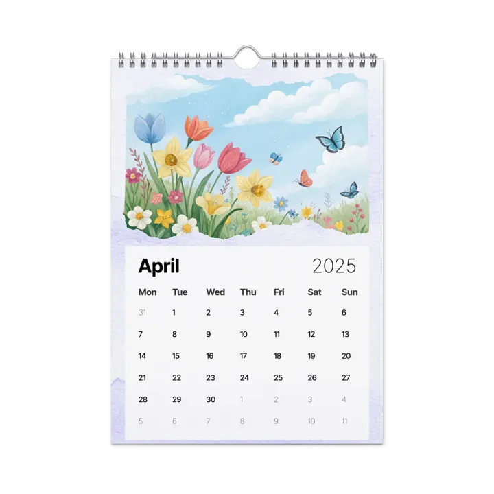 WATERCOLOR SEASONAL SCENES WALL CALENDAR 2025 product image (1)