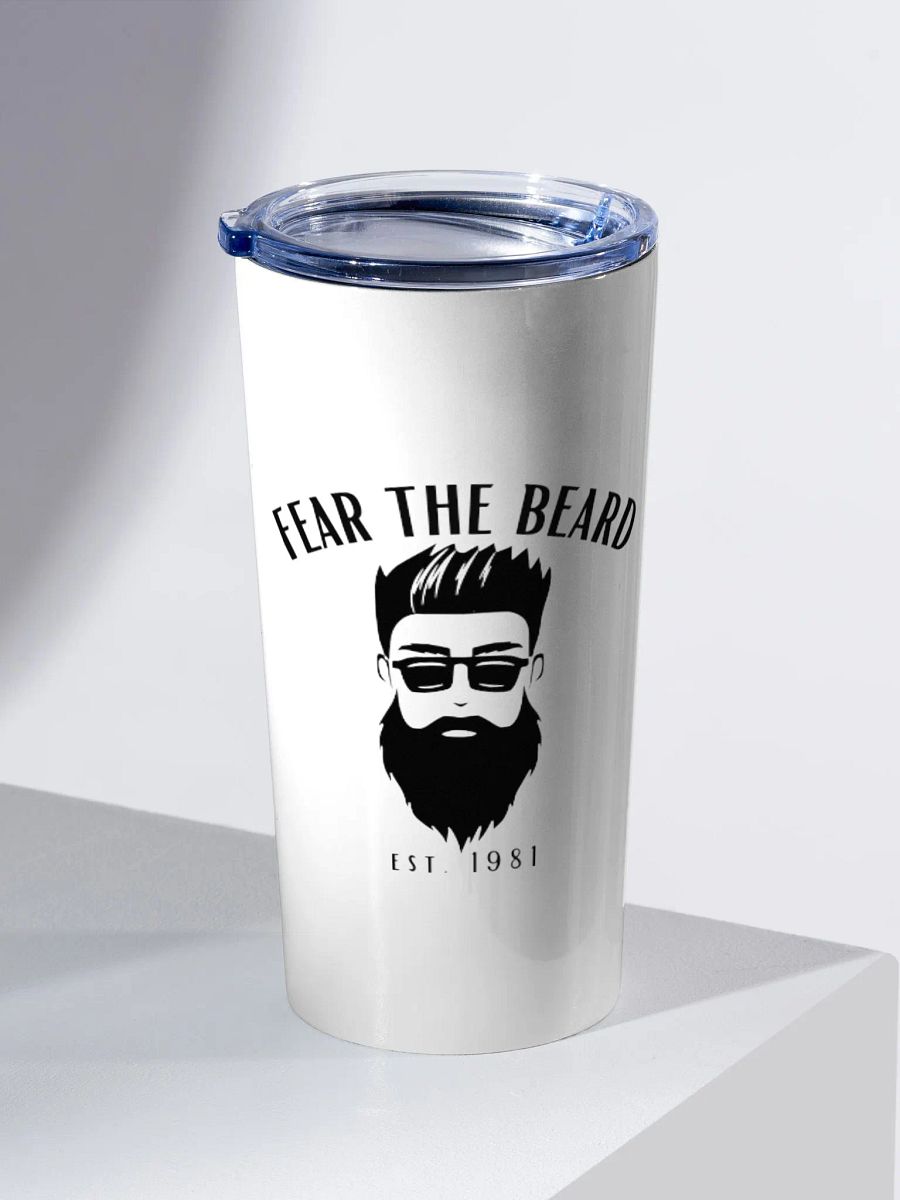 Fear The Beard Coffee & Adult Beverage Tumbler product image (1)