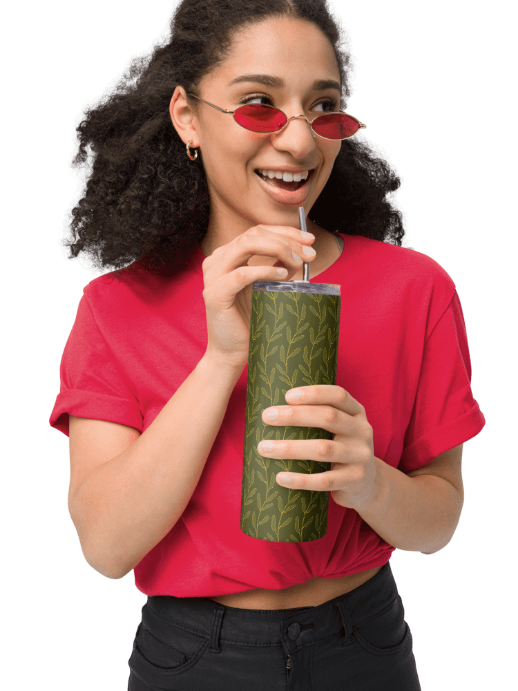 “Good Morning Wave” 20-ounce Stainless Steel Tumbler with Straw product image (7)