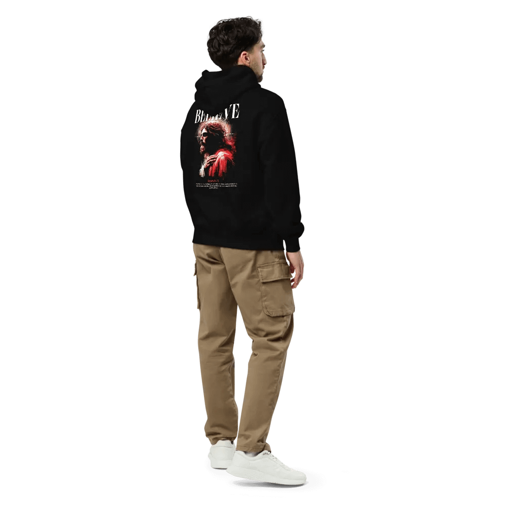 Believe Jesus Embroidered Hoodie product image (6)