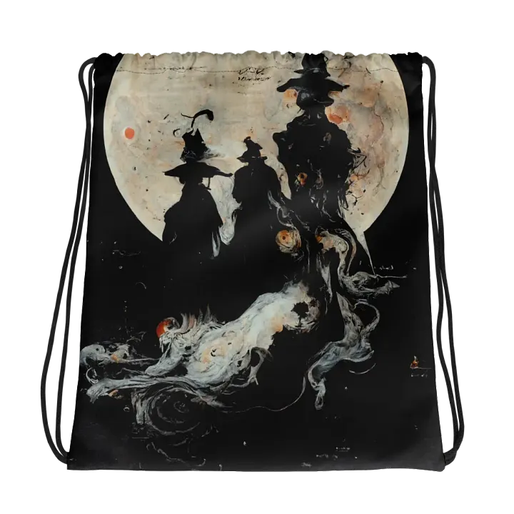 Moonlit Witches Drawstring Bag product image (1)