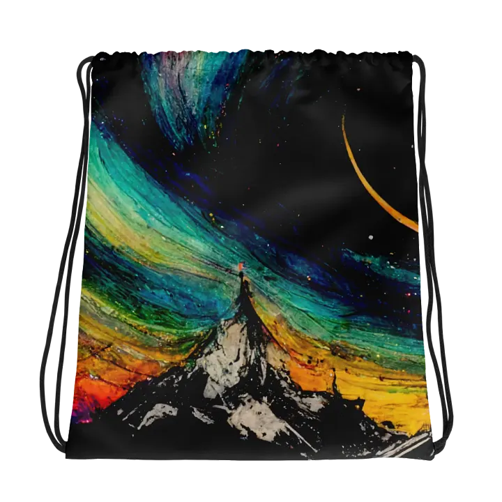 Cosmic Night Sky Drawstring Bag product image (1)