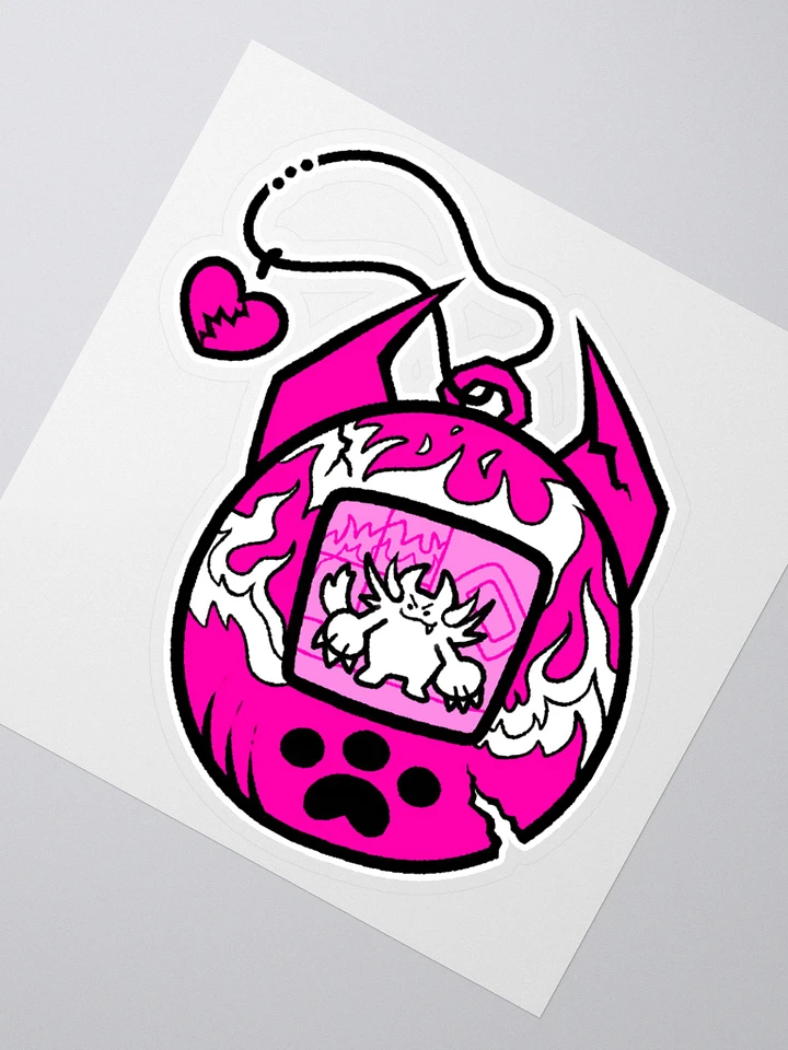 Heartbreaker Virtual Meow // Sticker 2 - Hot Pink product image (2)