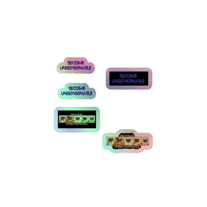 KC, Become Ungovernable, Holo Sticker Pack product image (1)