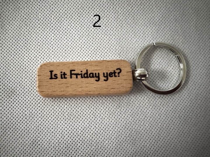 Wooden Engraved Keychains with Sayings & Quotes | Sweet, Sassy, Friendship & Love (4) product image (2)