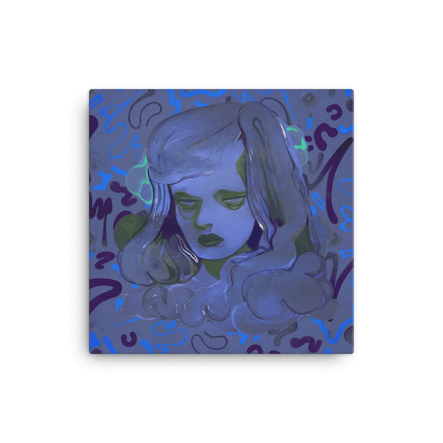 The Sea in Her Eyes Square Canvas Print product image (3)