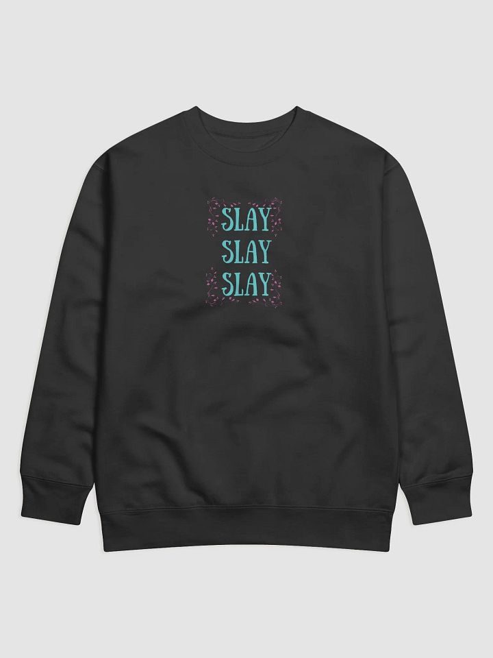 Slay All Day Glitter Graphic Sweatshirt product image (2)