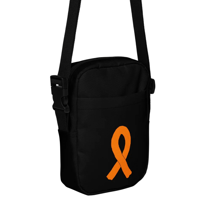 Utility Crossbody Bag - Black - Cancer Awareness Orange Ribbon product image (1)