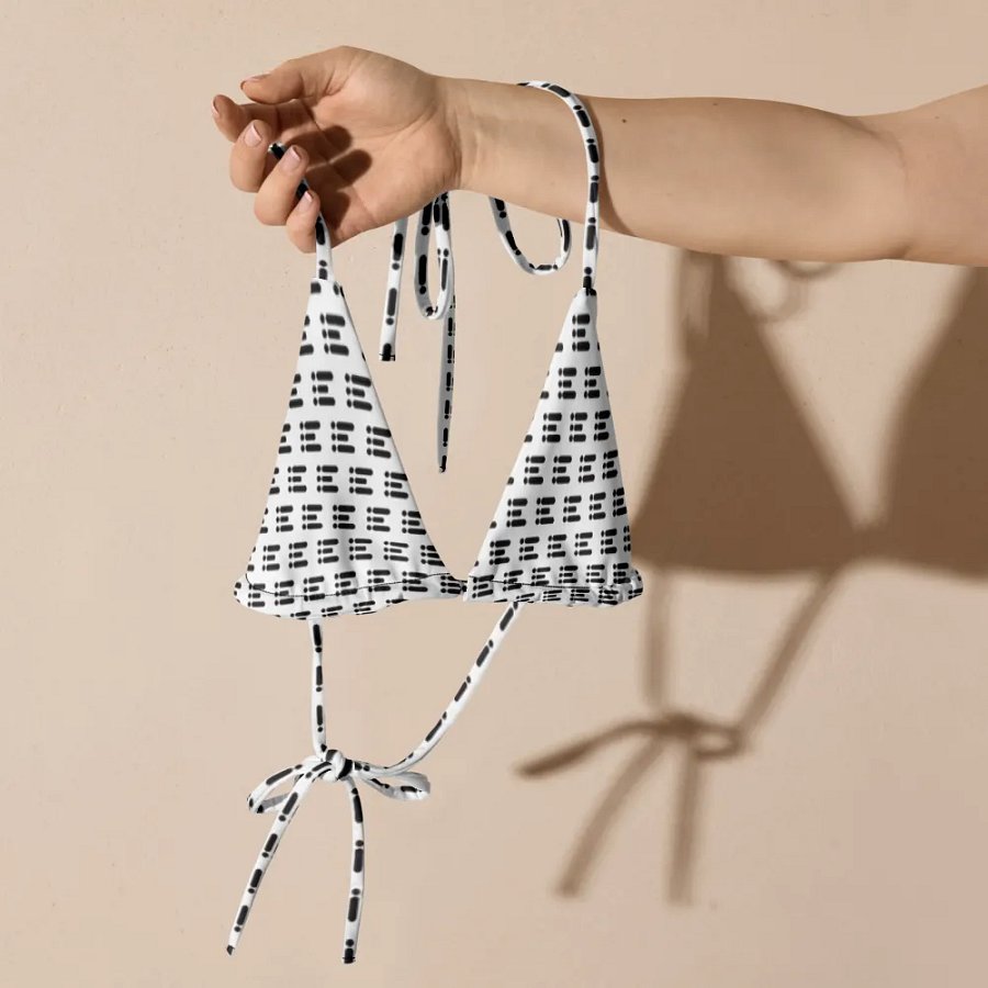 All-Over Print Padded String Bikini Top product image (8)