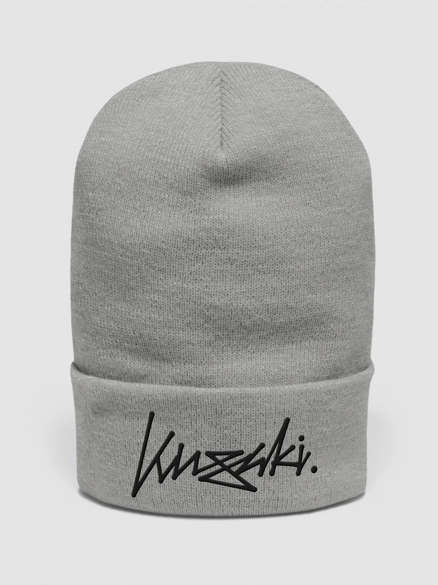 Kusaki - Skate Style Logo Embroidered Beanie (Black Logo) product image (1)