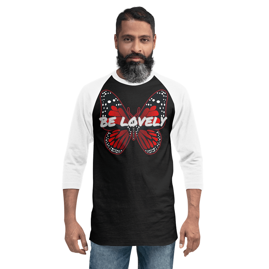 Be Lovely Butterfly Raglan Tee Women and Men product image (12)