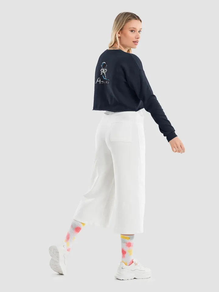 Women's Fleece Crop Sweatshirt with Large Astro Logo on the Back (S-L) product image (1)
