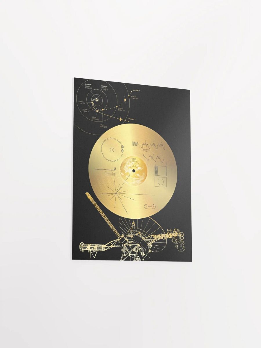 NASA Voyager 1 Golden Record — space poster, science print product image (7)