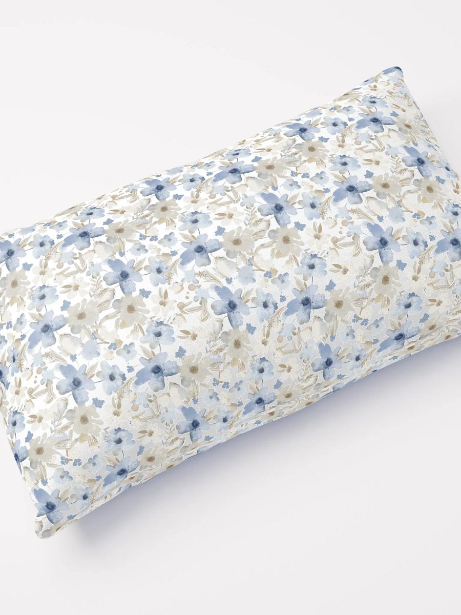 Blue Grey Flowers Basic Pillow product image (10)