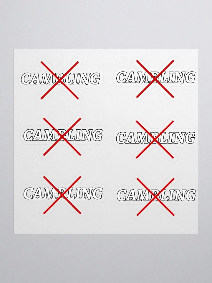 Dont Camble Stickers product image (1)