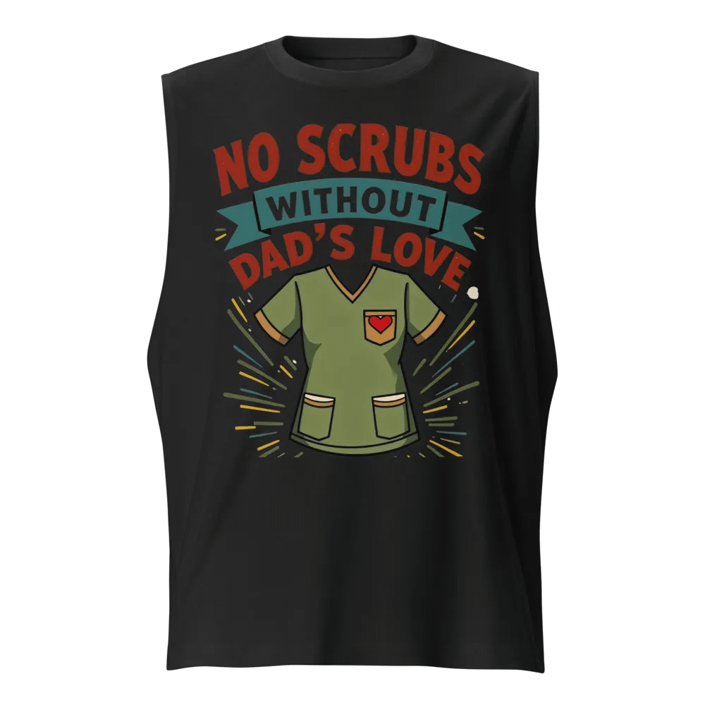 Dad's Love Medical Scrubs Muscle Tank product image (1)