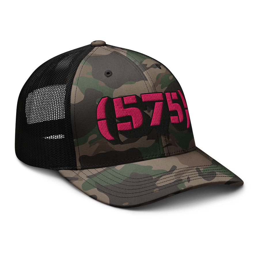 Magenta Camo 575 Trucker Hat product image (6)