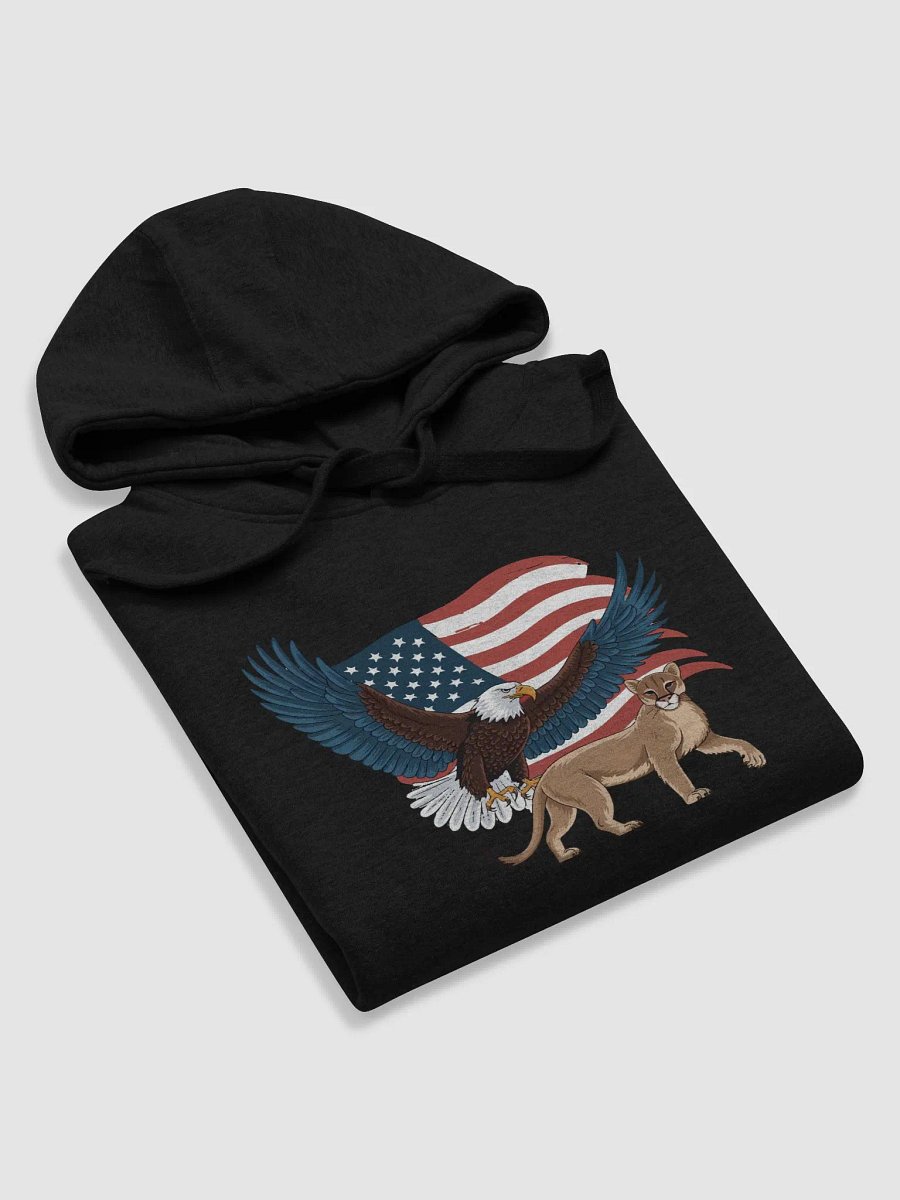 Bald Eagle with Cougar and USA-Flag product image (5)