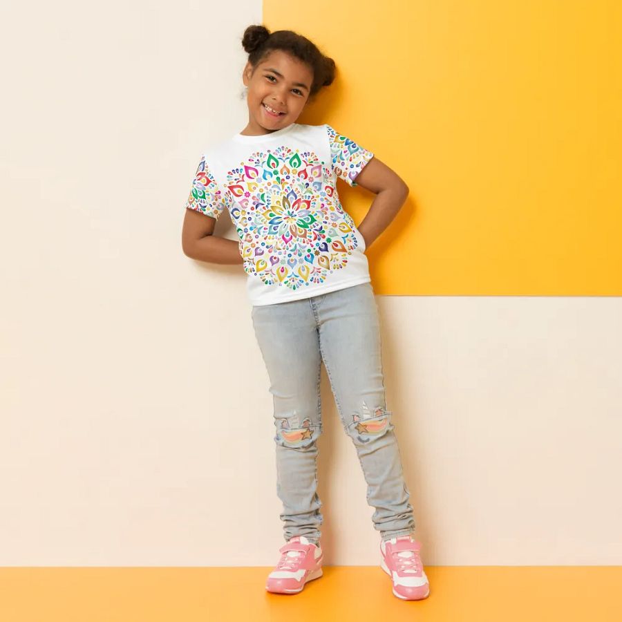 Kaleidoscopic Harmony Kids T-Shirt product image (10)