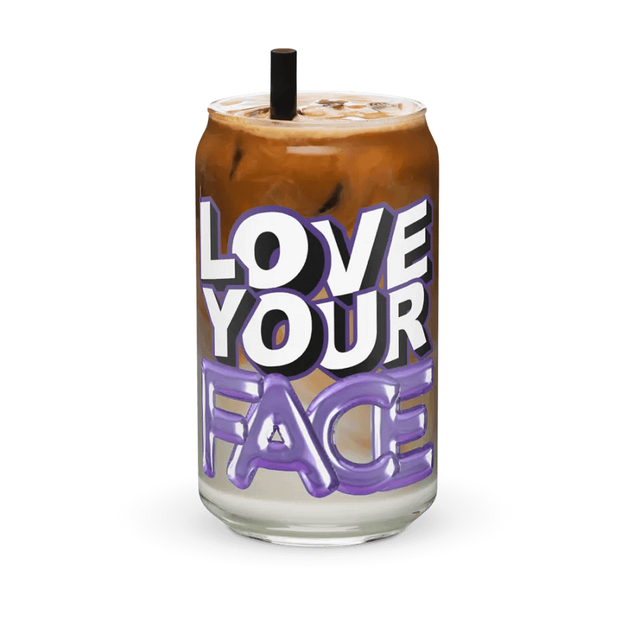 Love Your Face Can-Shaped Glass product image (6)