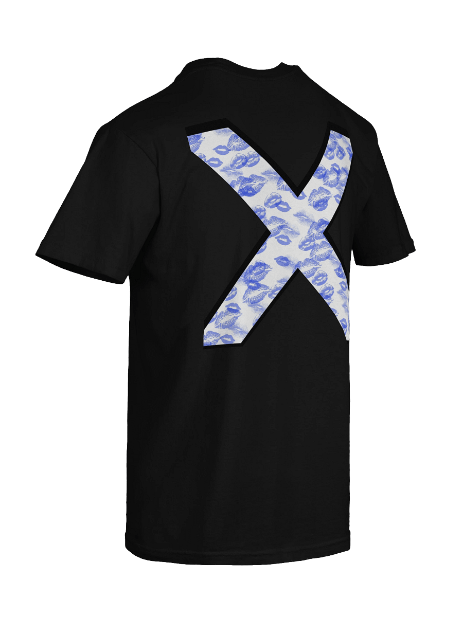 White X Blue Lipstick Kisses | Shirt product image (5)