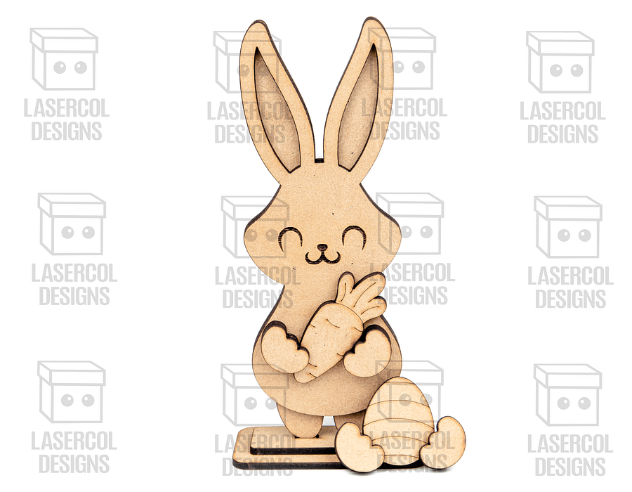 Easter Bunny Set (2 Sizes, 5 Styles)- Laser Cut Files product image (5)