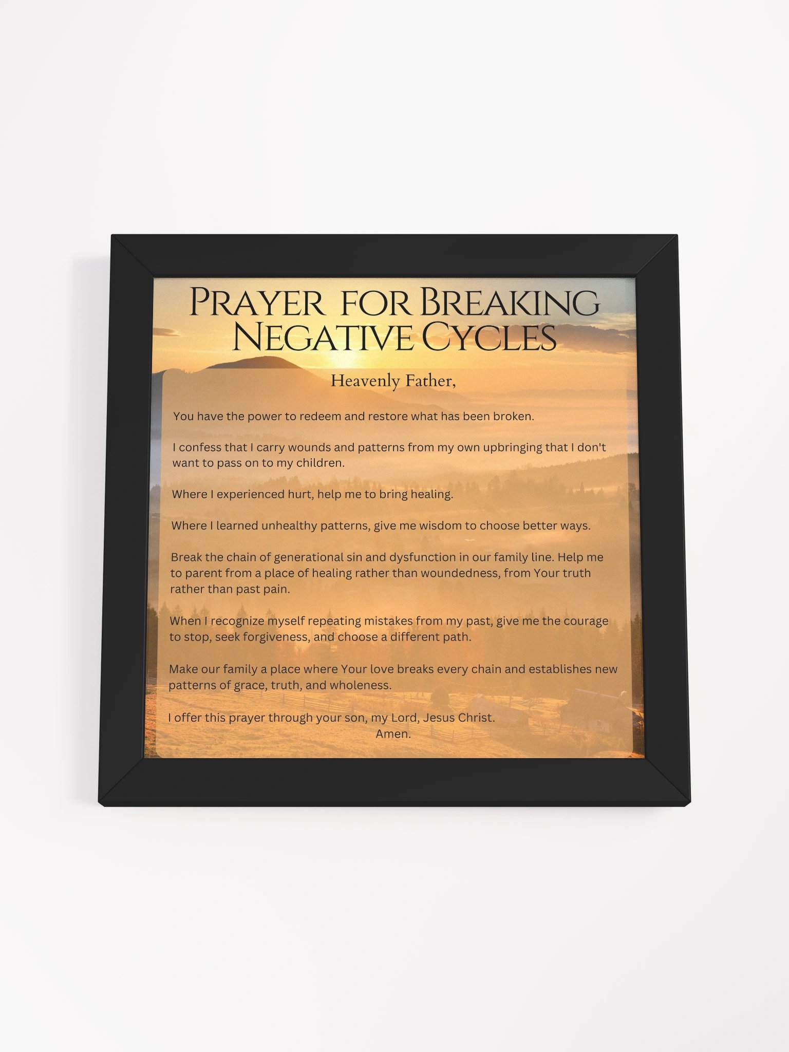 Prayer for Breaking Nagtive Cycles - Square product image (4)