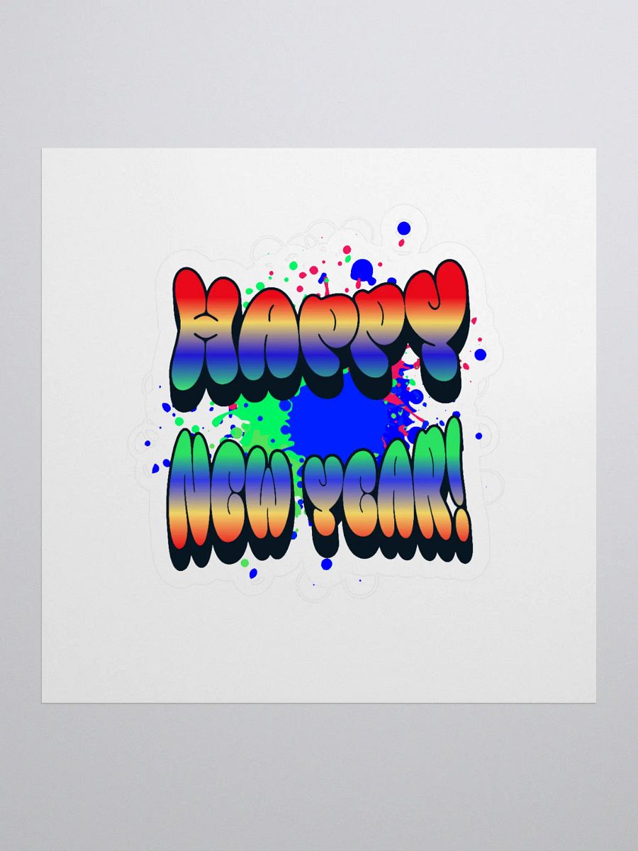 Happy New Years - Colorful Graffiti Design Sticker product image (1)