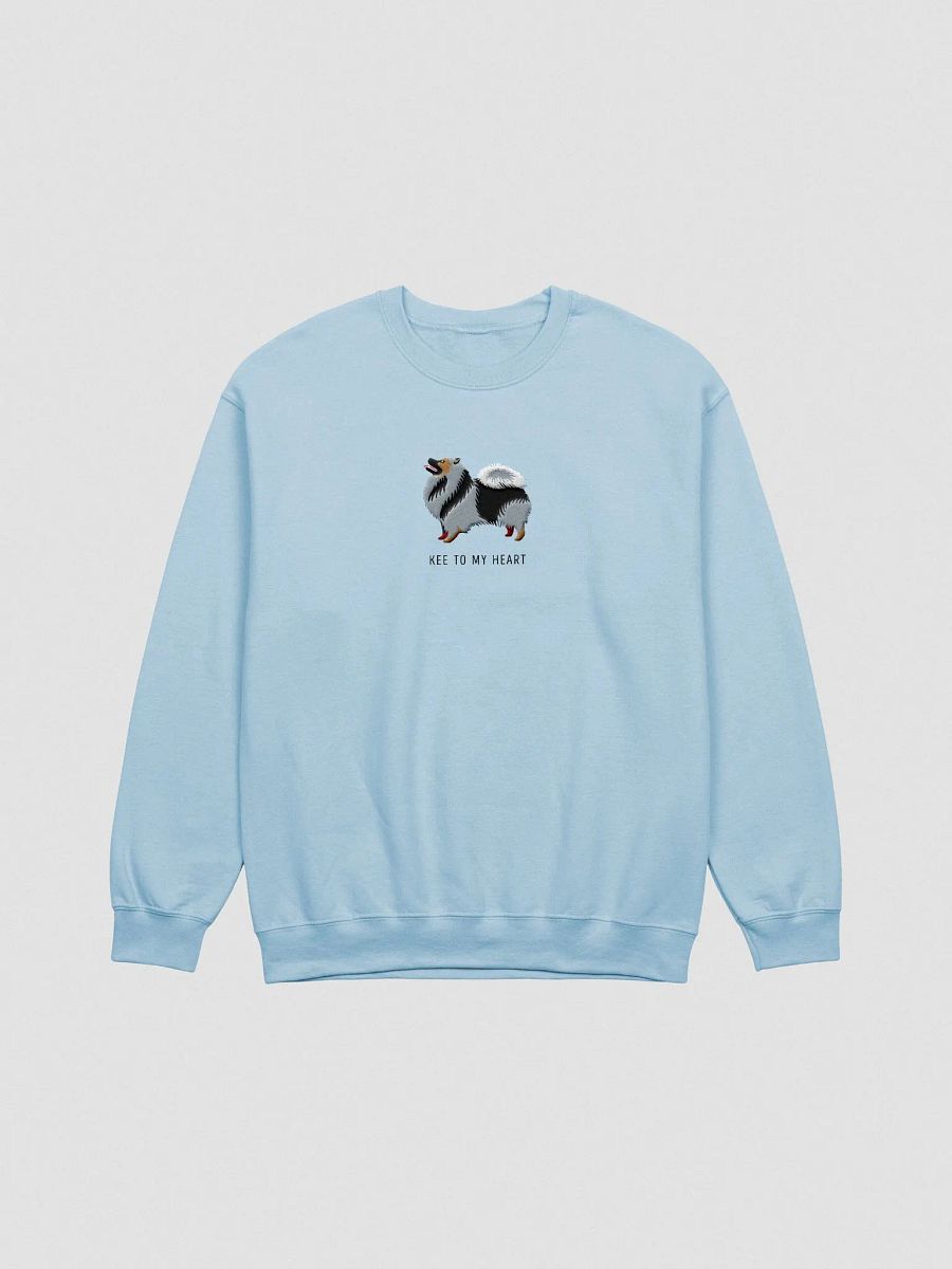 Kee to My Heart Sweatshirt (Embroidered) of a Keeshond product image (4)