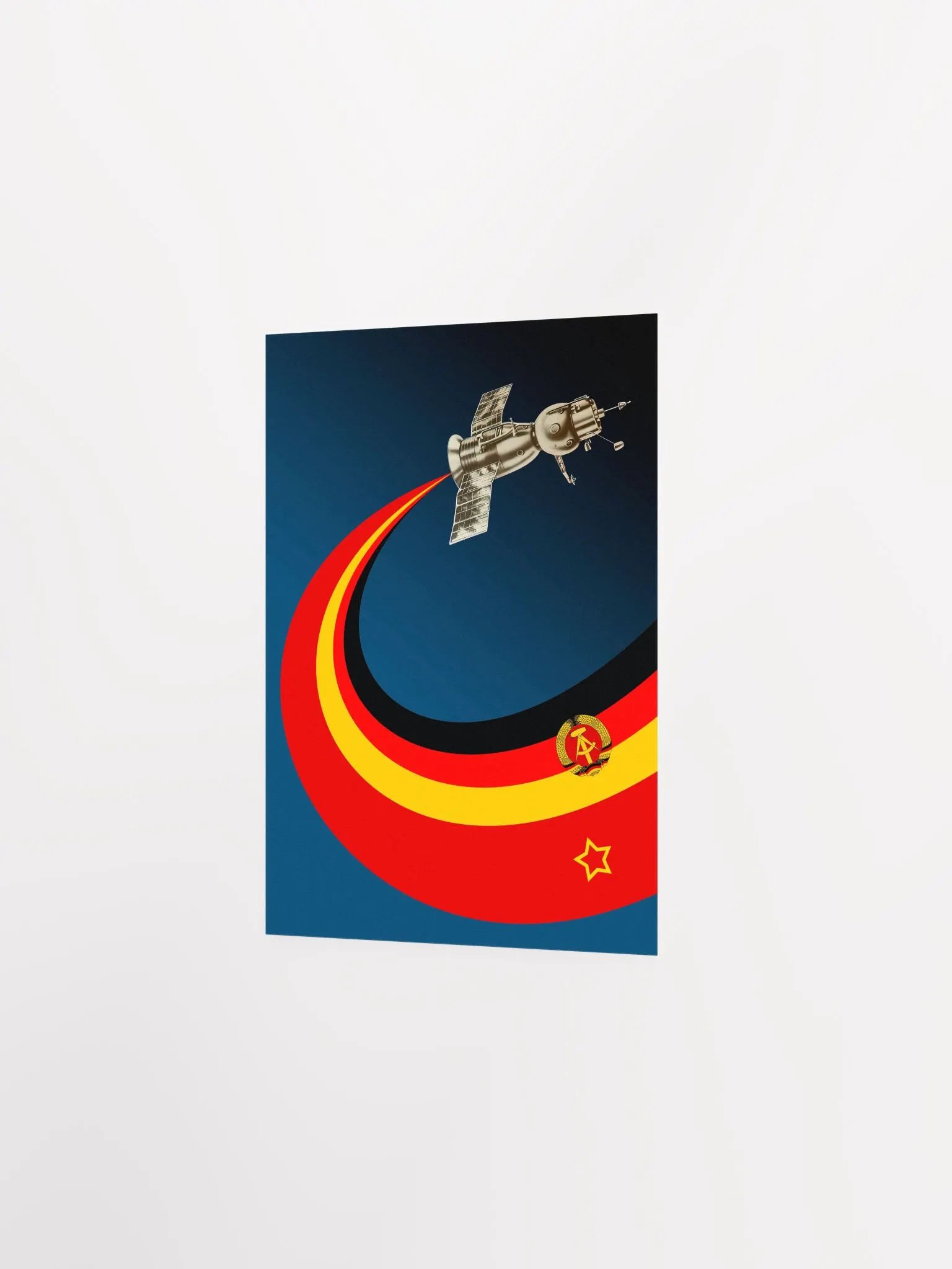 Soyuz 31, GDR/DDR/USSR, 1978 — Soviet vintage space art poster, soviet retro poster product image (9)