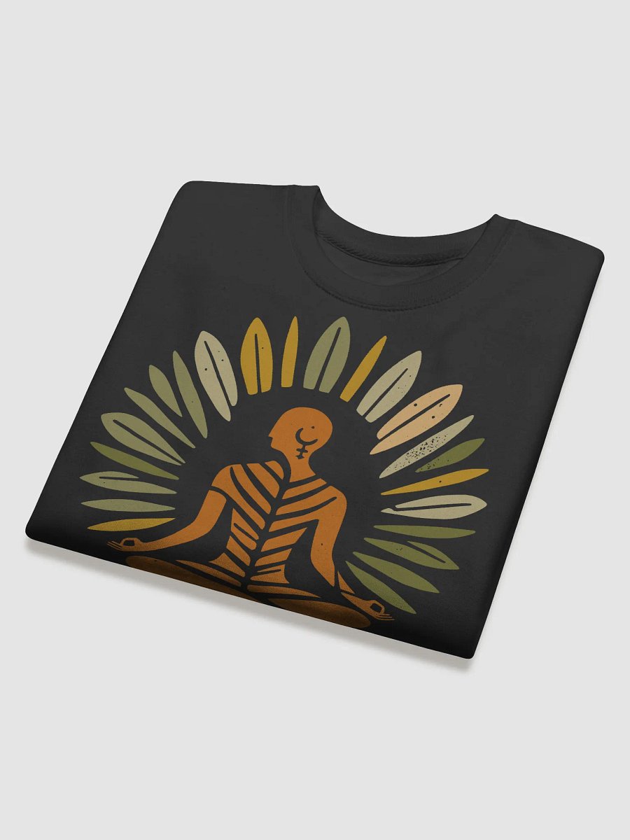 Zen Leaf Meditation Tee | Ancient Wisdom Meets Boho Style - Sweatshirt product image (4)