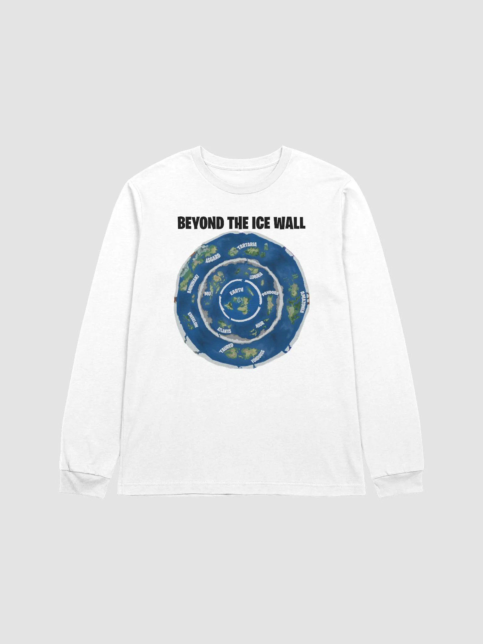 Premium Long Sleeve Tee Beyond the Ice Wall Map product image (21)