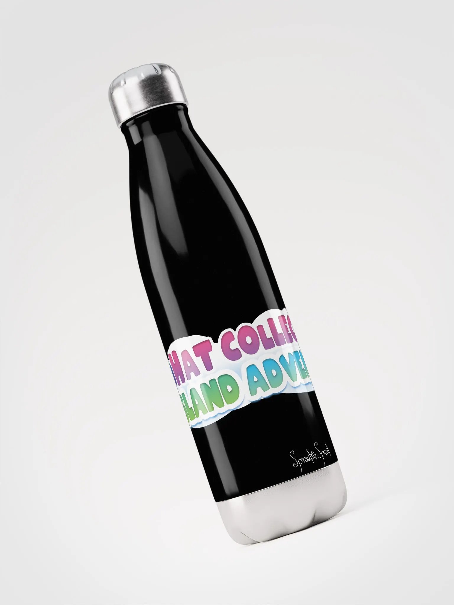 Hat Collecting Adventures Waterbottle - black product image (4)