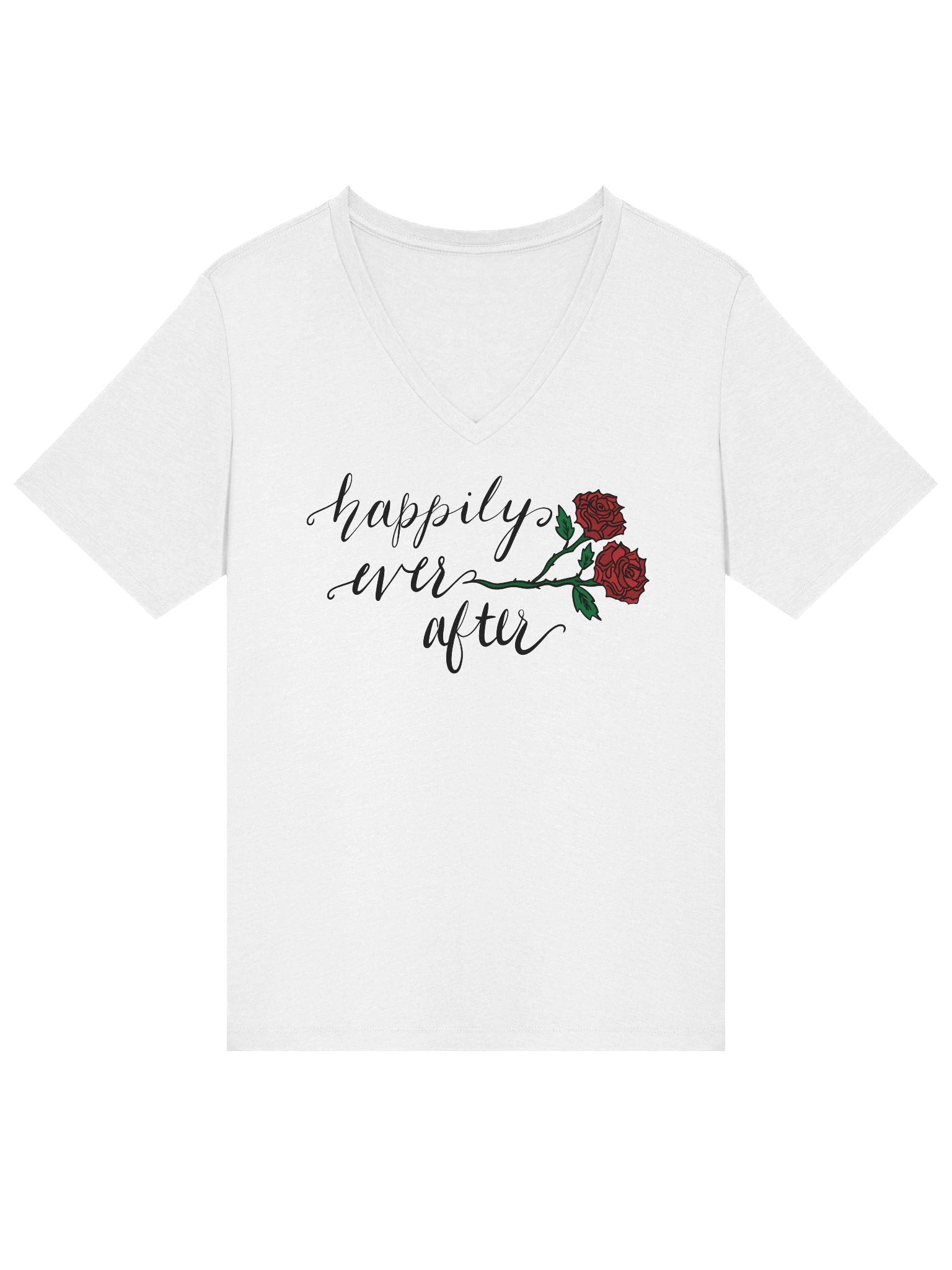 Happily Ever After V-Neck T-Shirt product image (3)