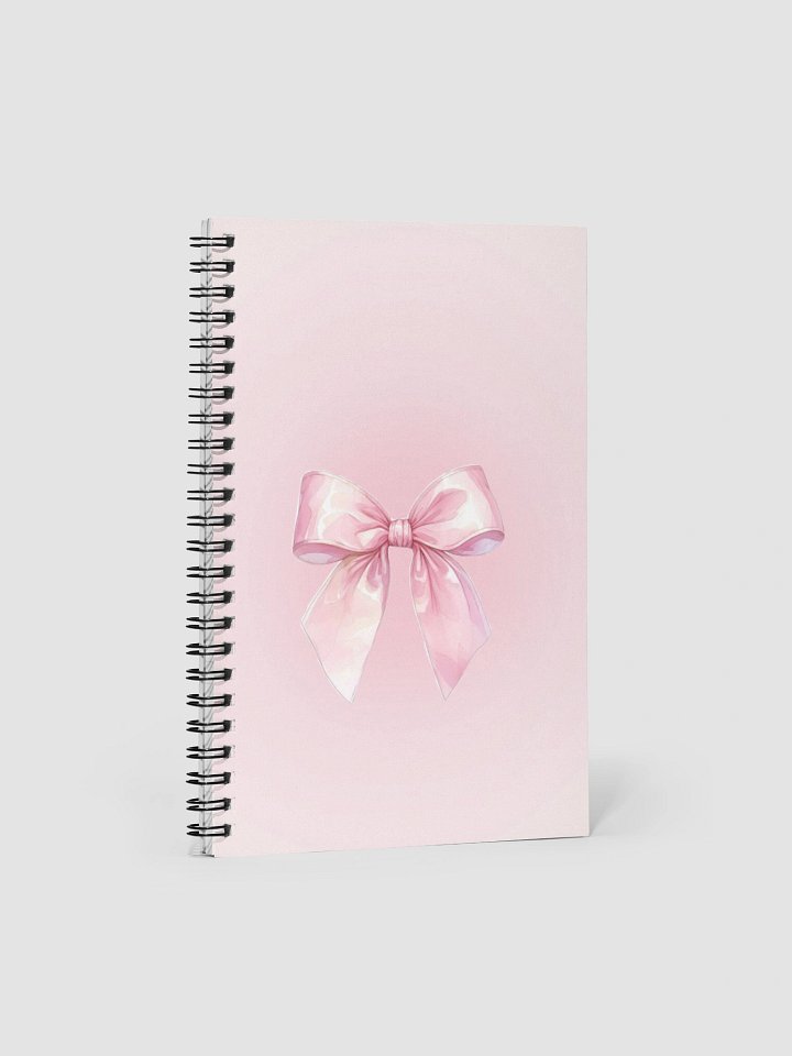 Pink Bow Spiral Notebook product image (1)