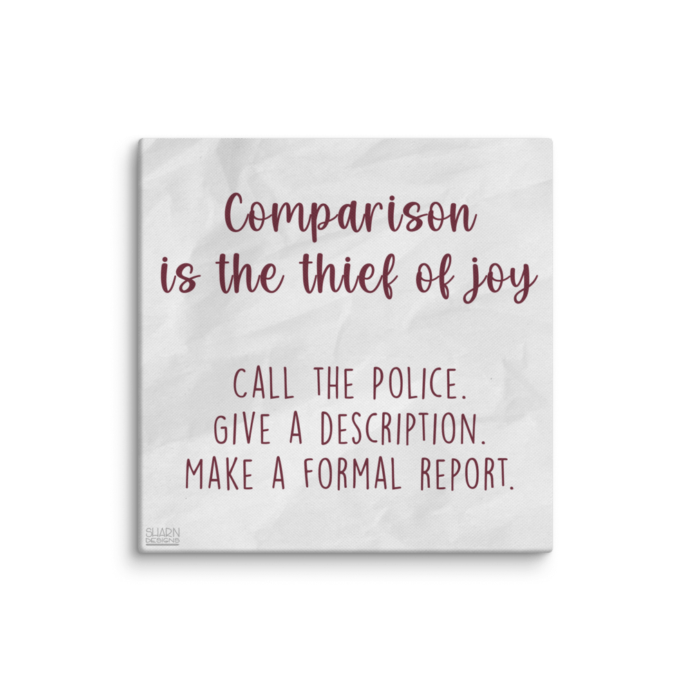 Thief of Joy Demotivational Canvas product image (1)