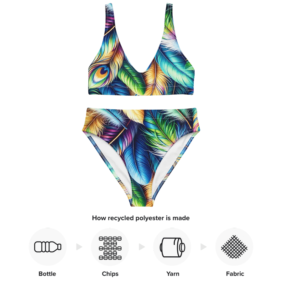 Vibrant Feather Symphony Bikini product image (6)
