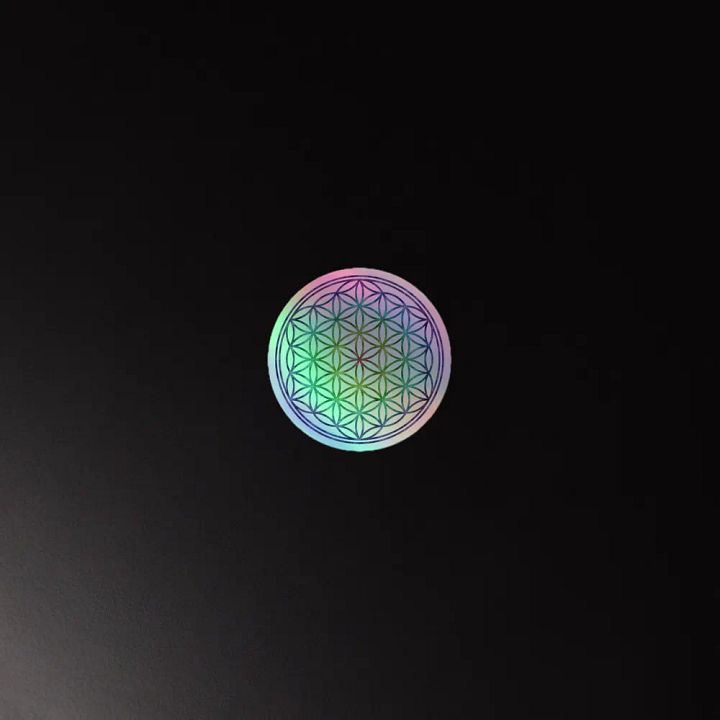 Flower of Life Kiss-Cut Holographic Sticker Sheet product image (2)