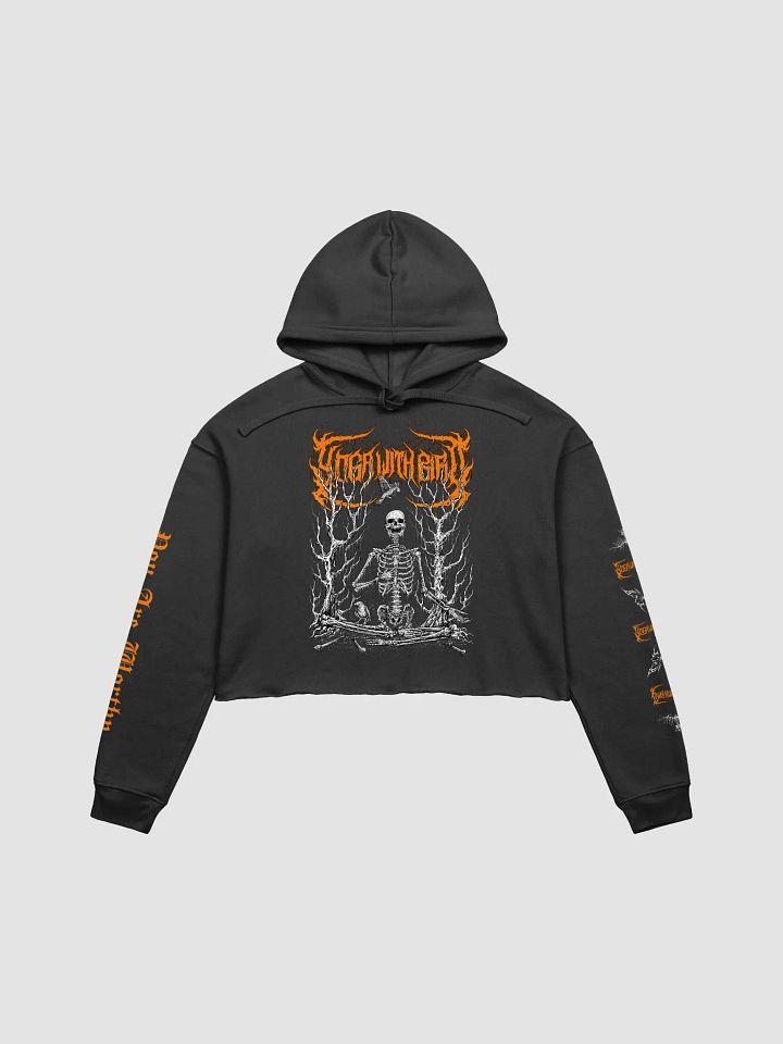 Corpse Pose Crop Hoodie product image (1)