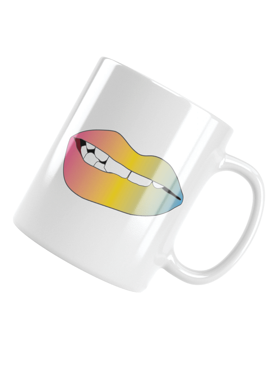 Pansexual Pride Gradient Biting Lips Mug product image (4)